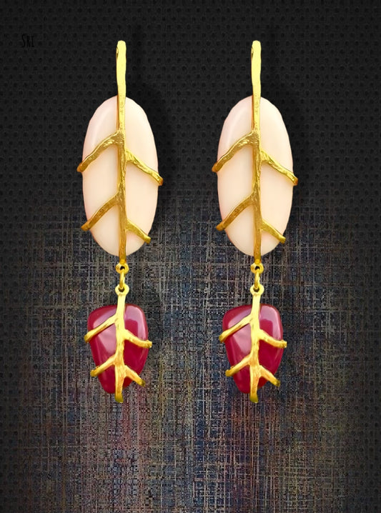 Geometric Resin Dangle Earrings