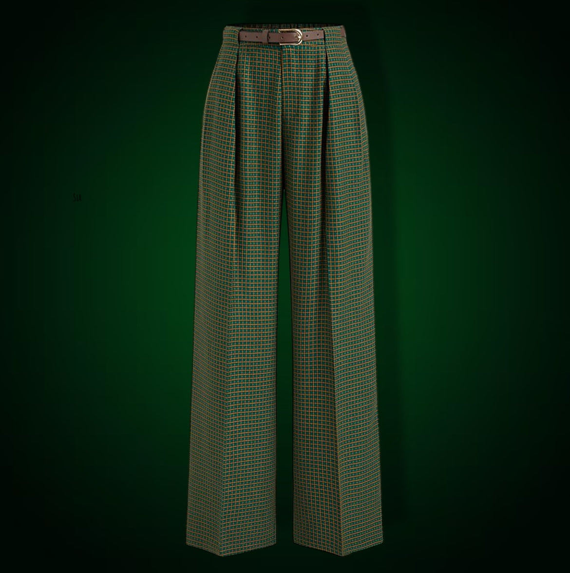 Belted Straight Leg Pants