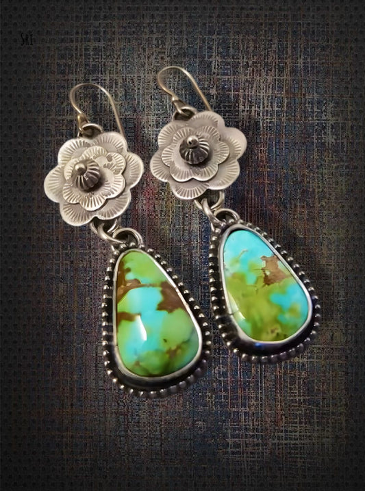 Flower Natural Stone Earrings