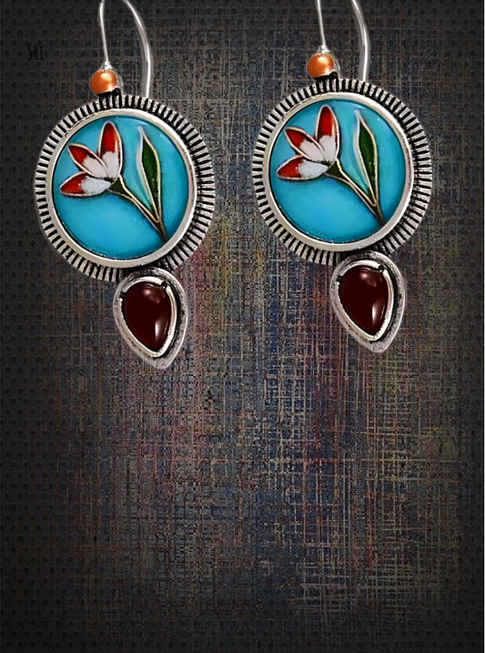 Flowers Antique Style Earrings