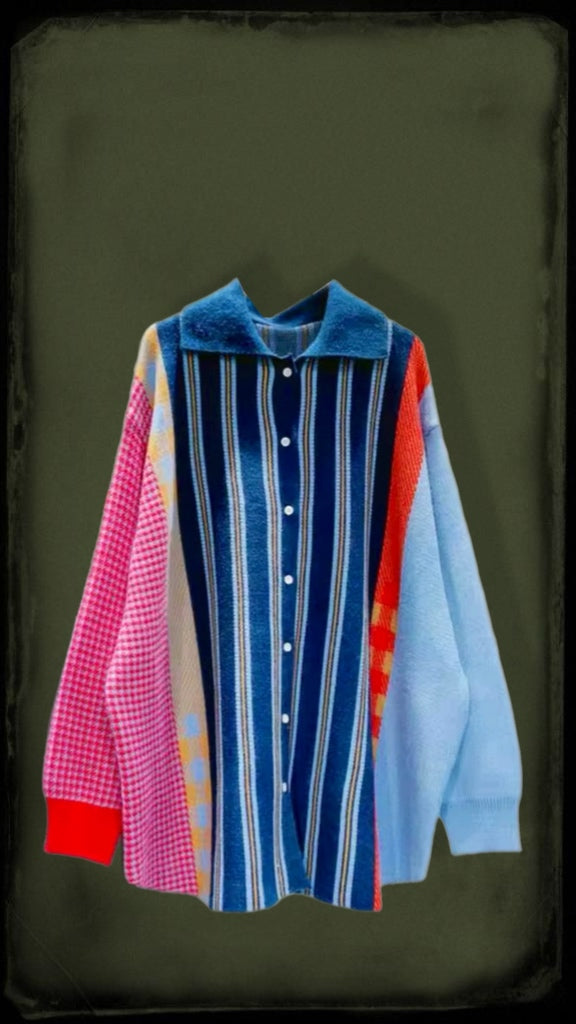 Knitted Patchwork Top