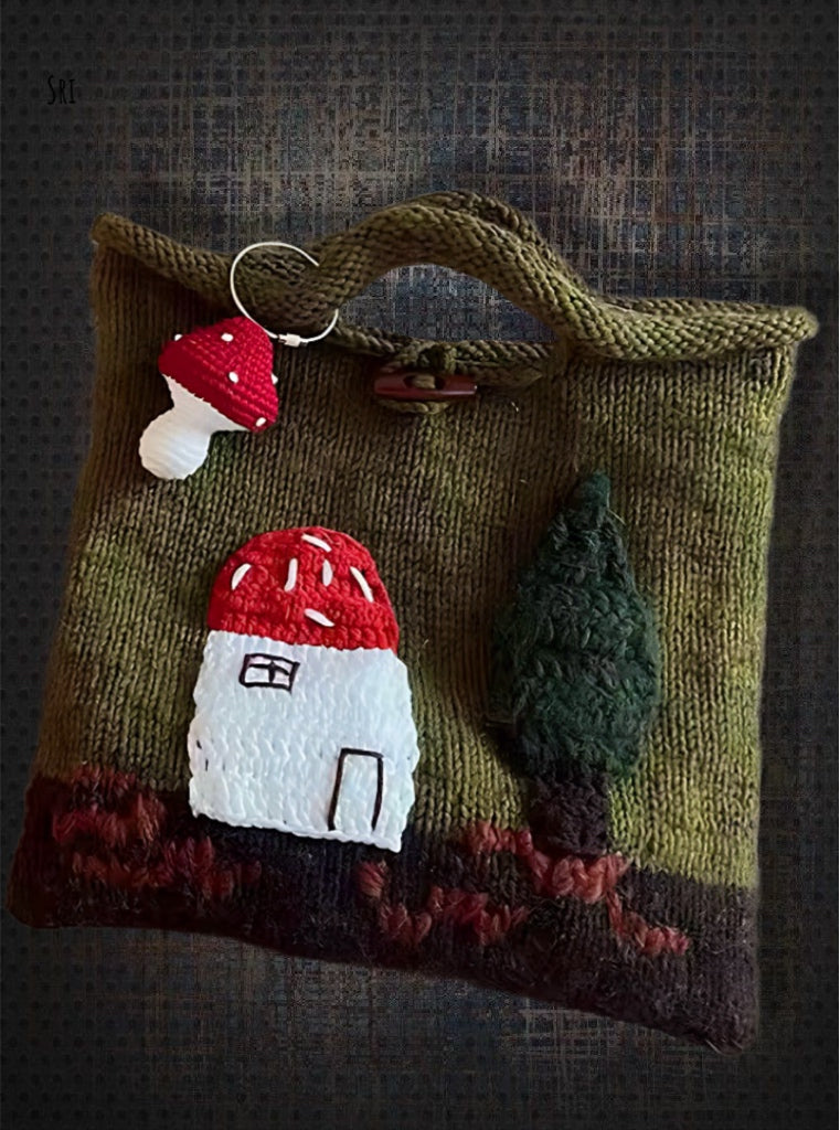 Handcrafted Vintage Knitted Bag