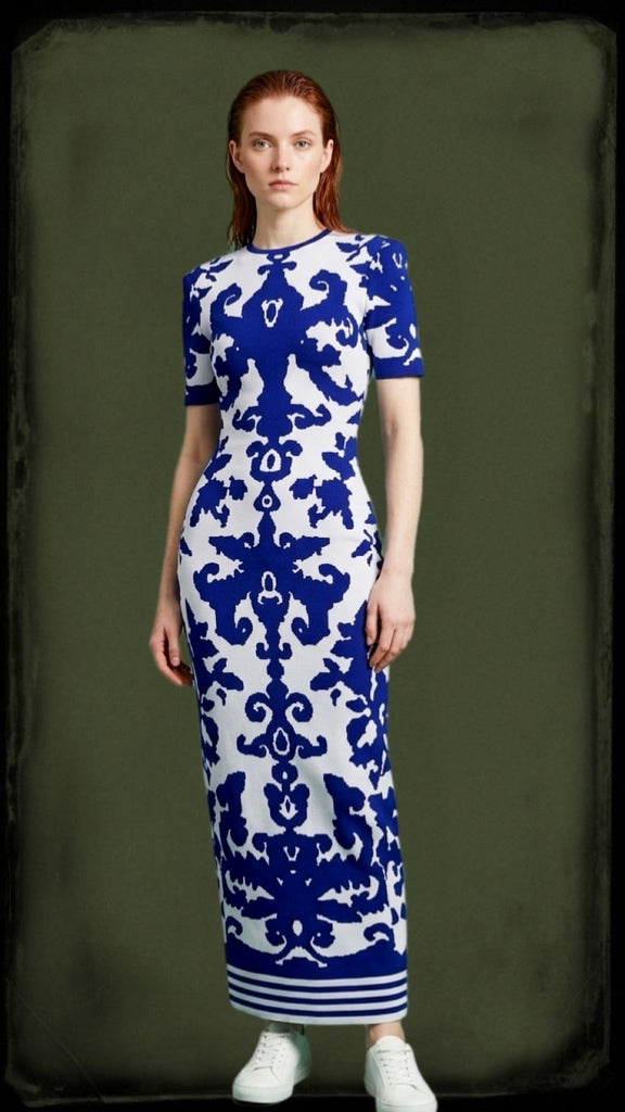 Jacquard Long Dress