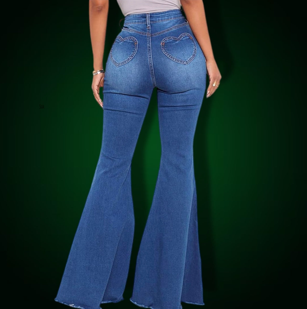Bell Bottoms Vintage Jeans For Women With Plus Sizes