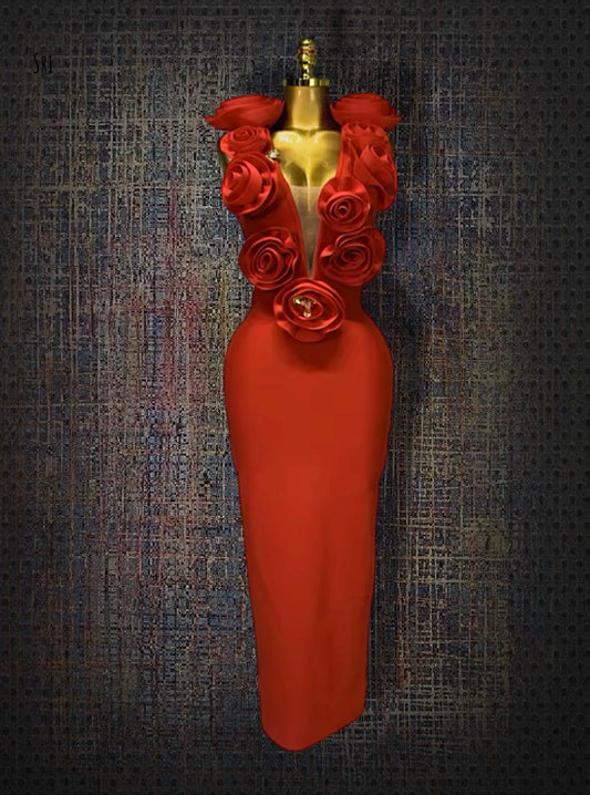 Women’s Long Flower Dress