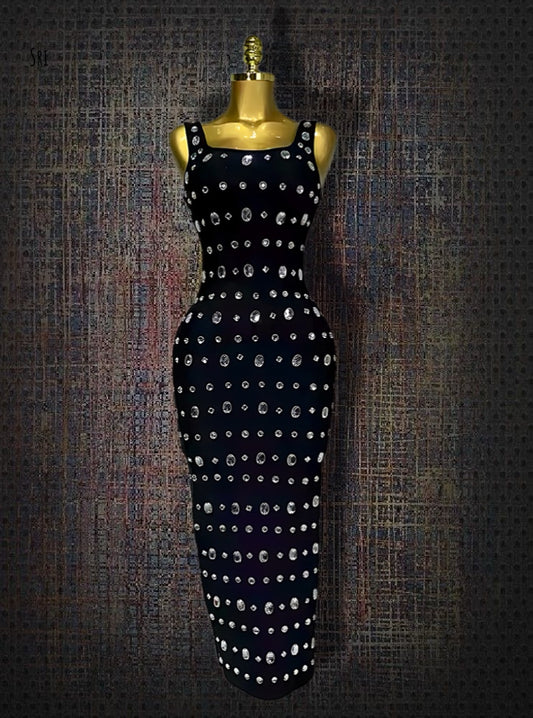Handcrafted Rhinestone Dress