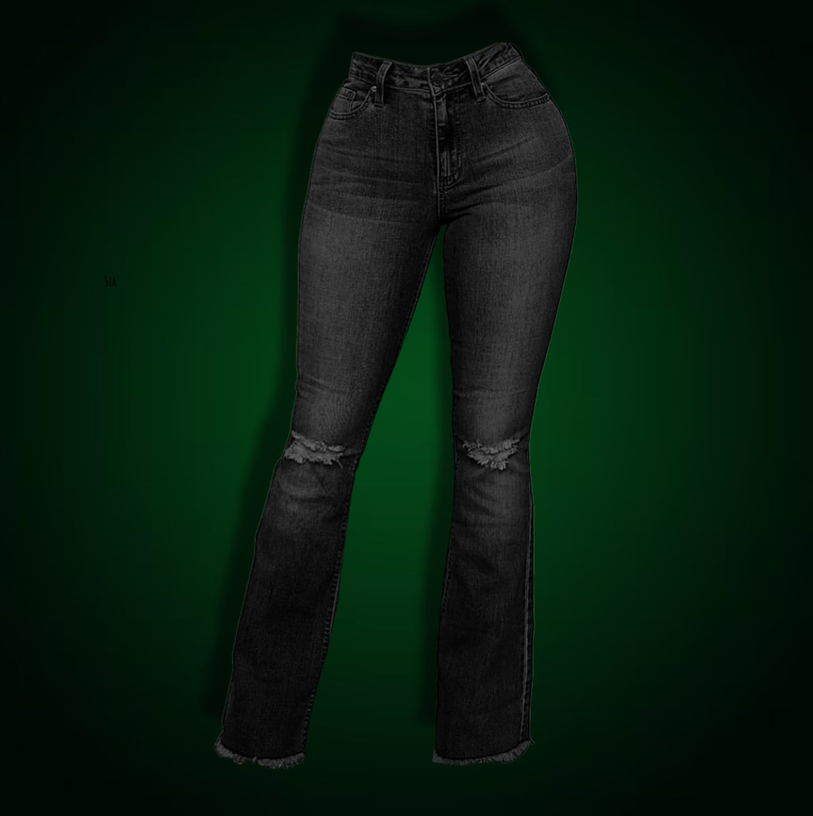 Black Denim Jeans Available In Plus Sizes