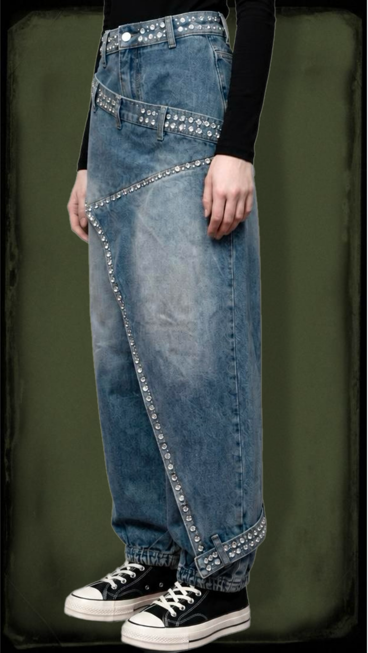 Women’s Patchwork Denim Jeans
