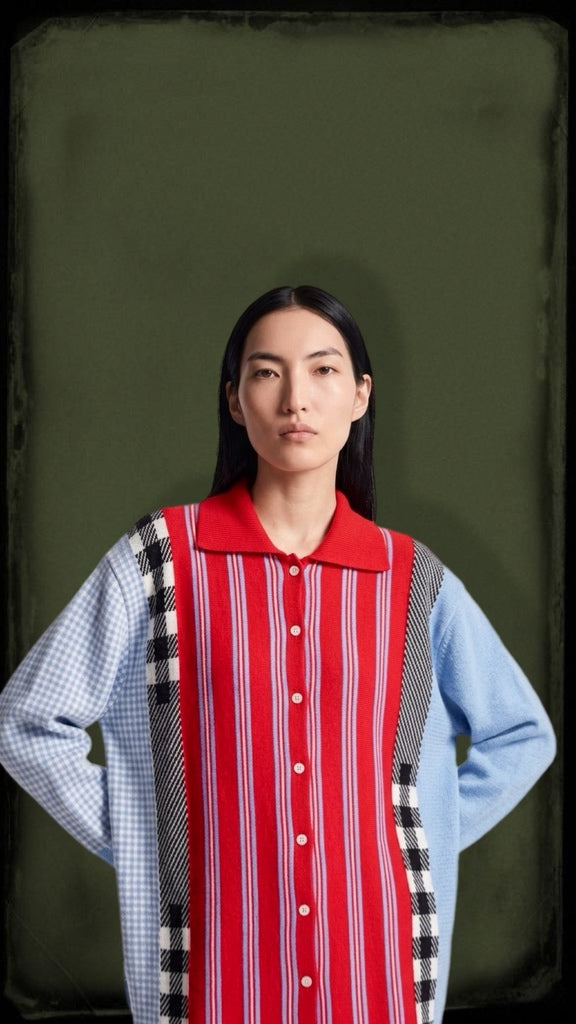 Knitted Patchwork Top