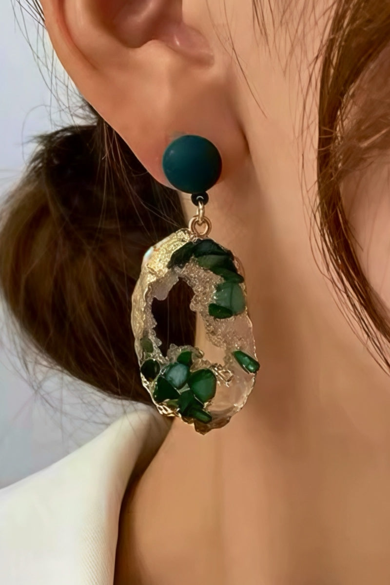 Emerald Drop Earrings