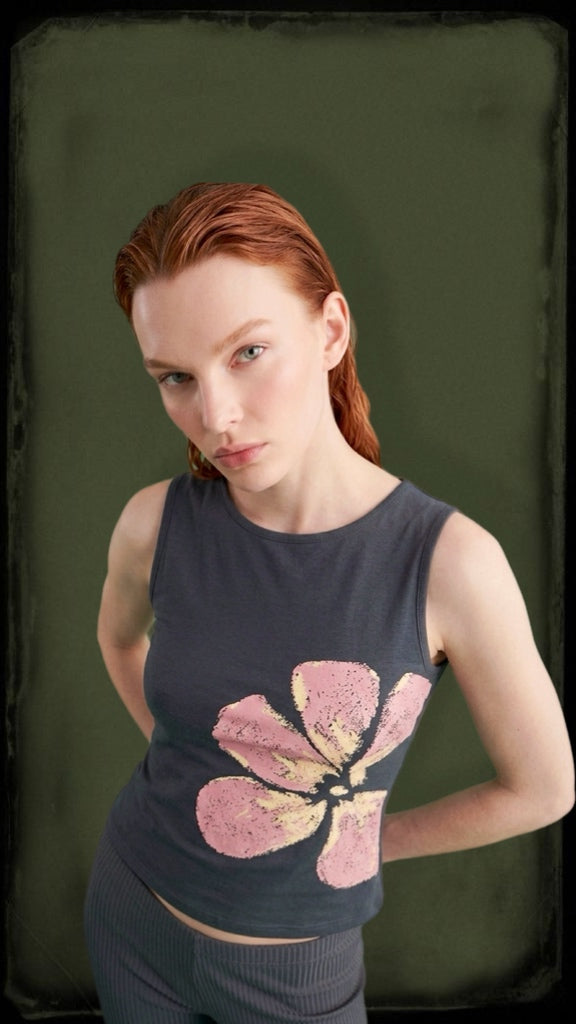 Flower Print Top
