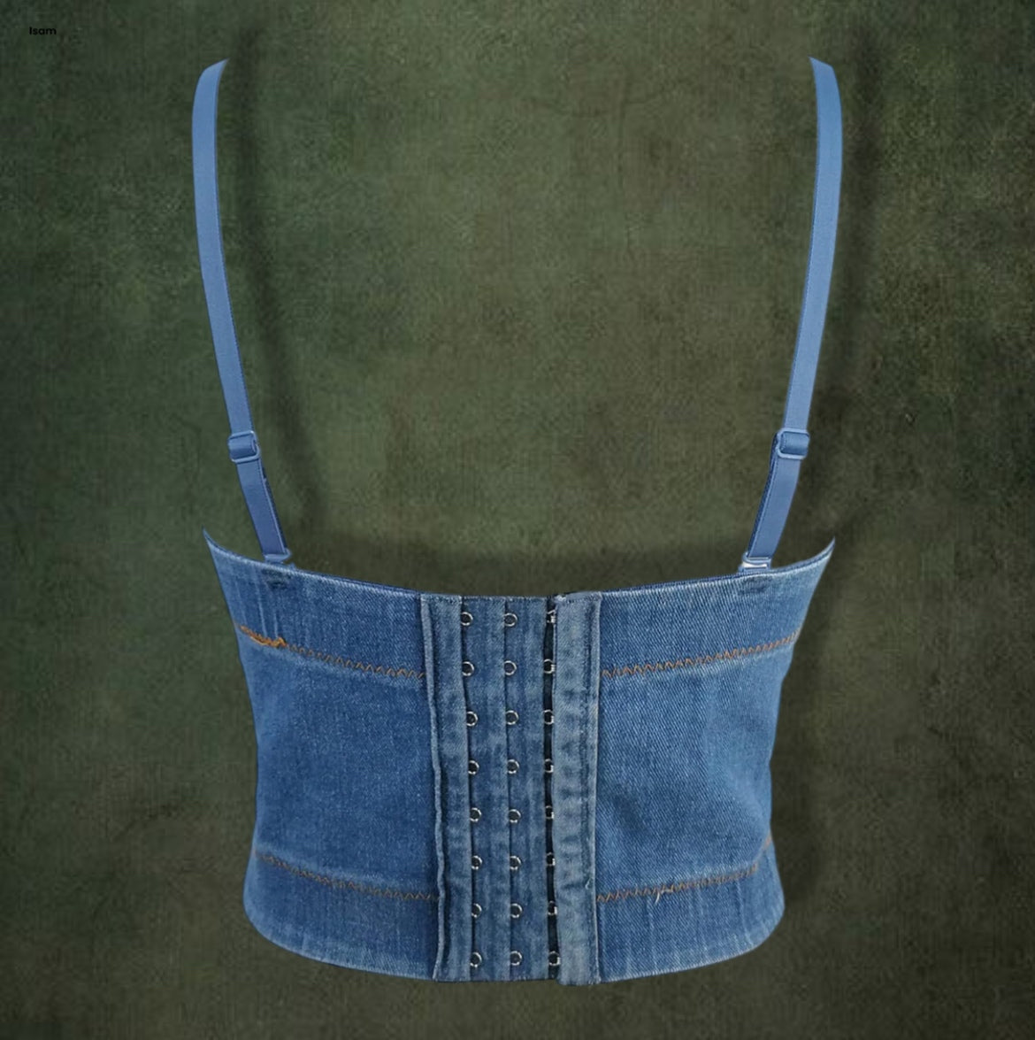 Handcrafted Denim Corset