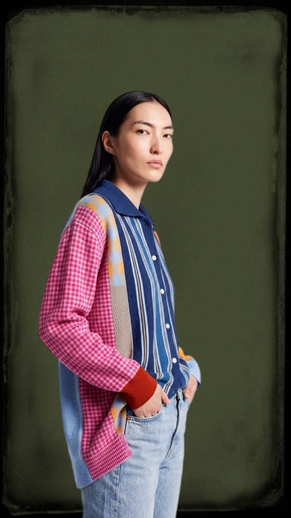 Knitted Patchwork Top