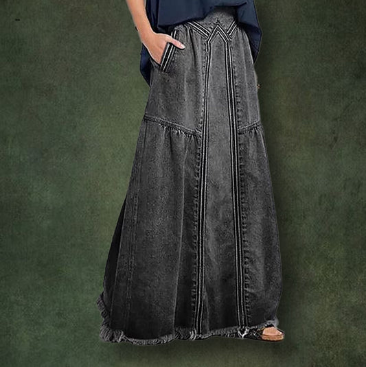 Women’s Long Denim Skirt