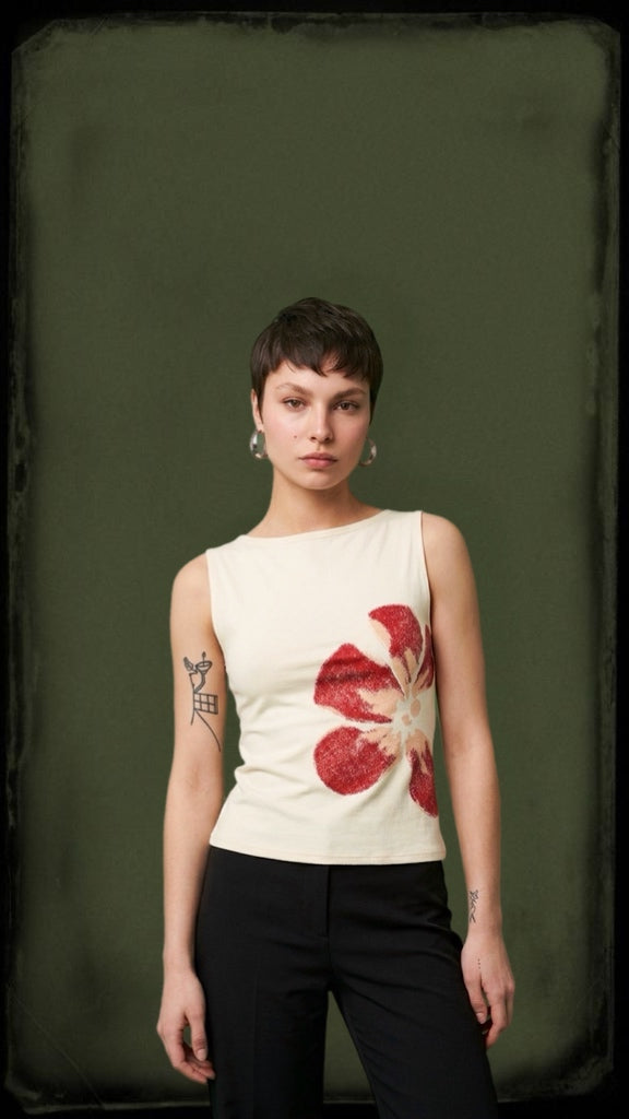 Flower Print Top