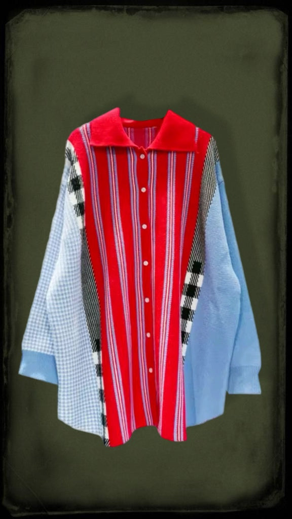 Knitted Patchwork Top