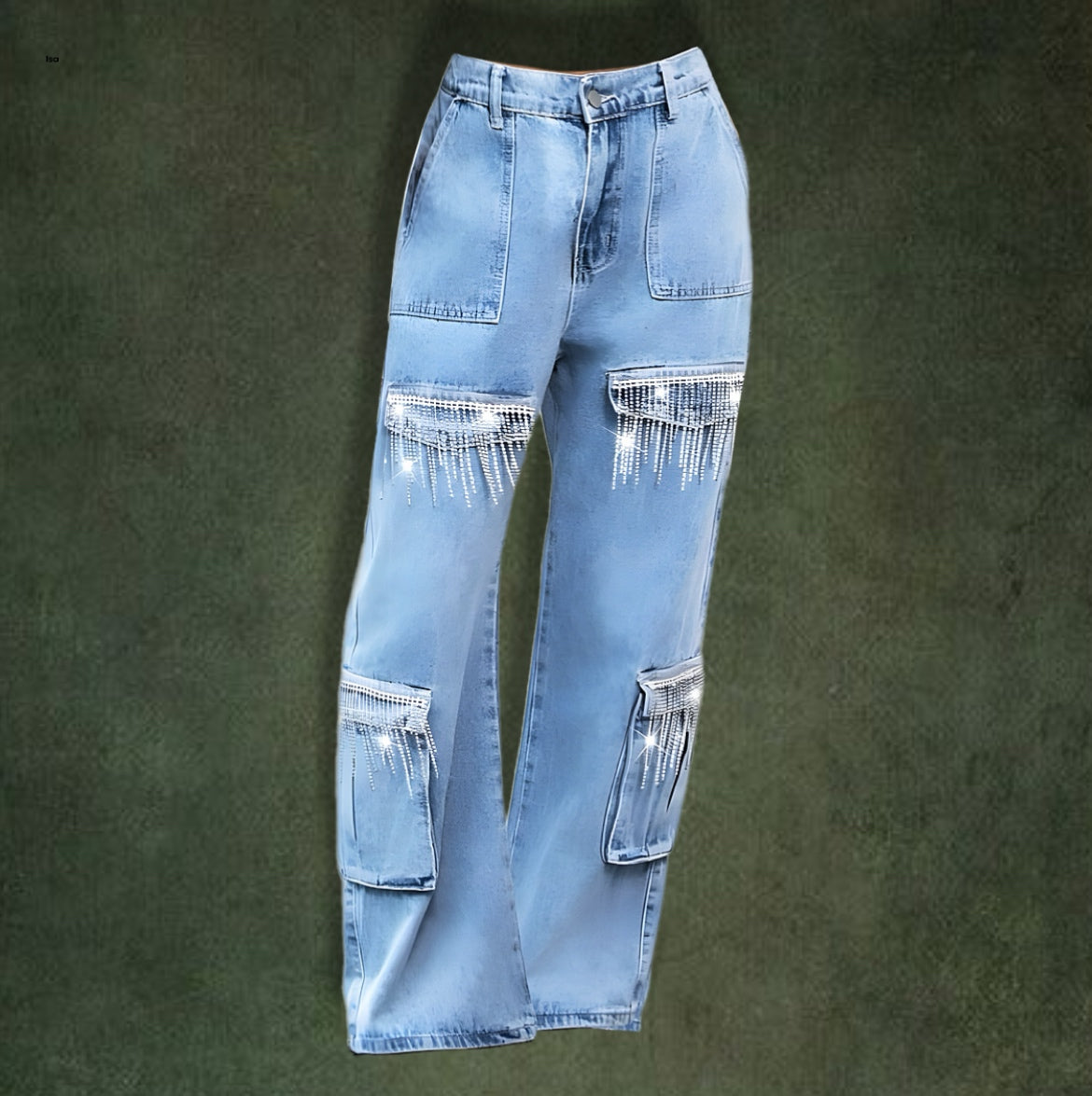 Women's Cargo Denim Jeans