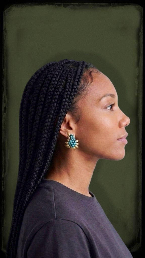 Turquoise Beads Earrings
