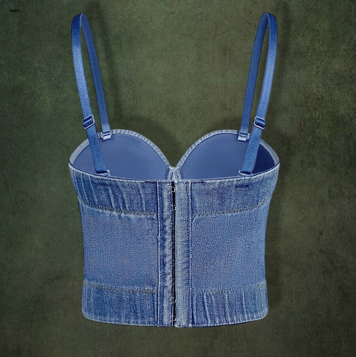 Handcrafted Denim Corset