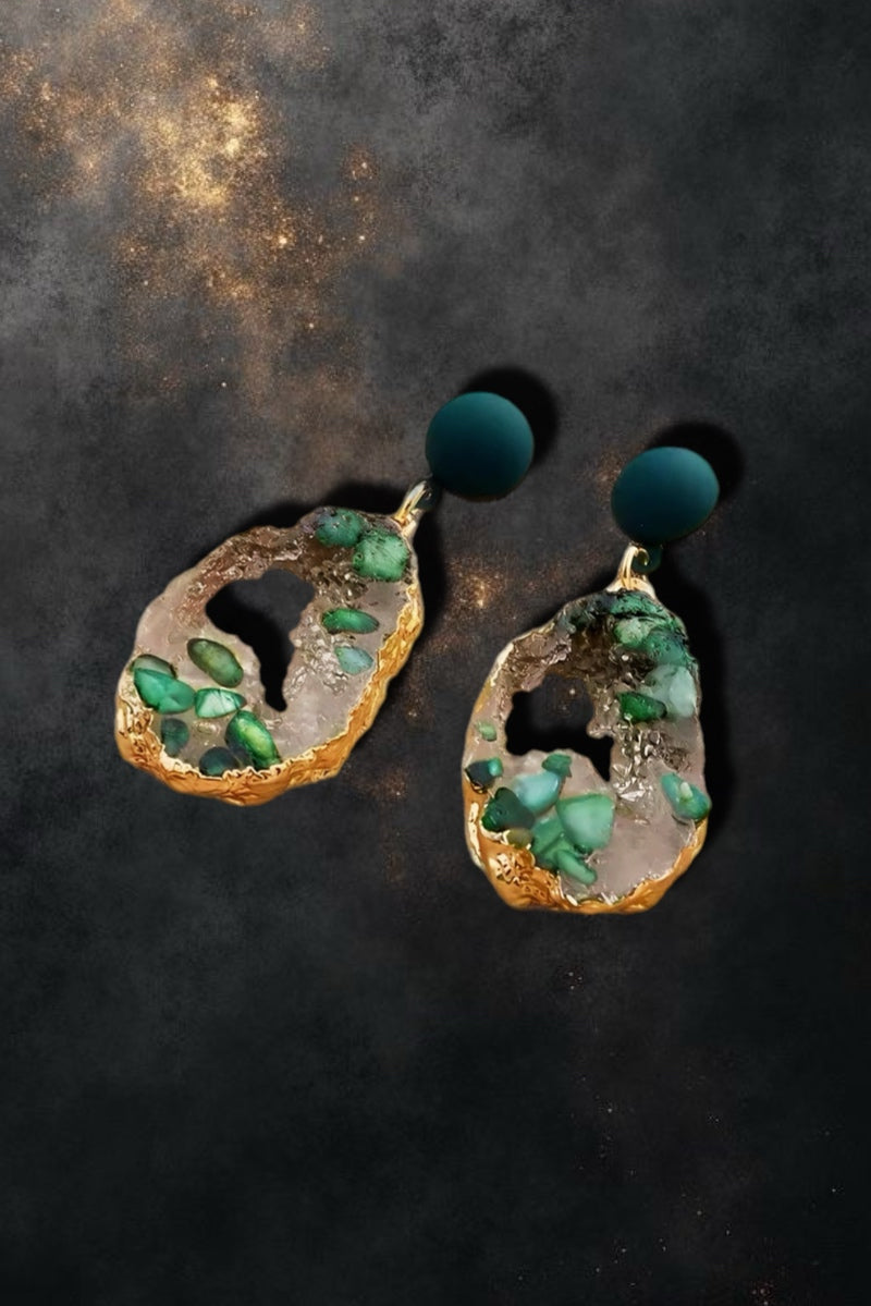 Emerald Drop Earrings