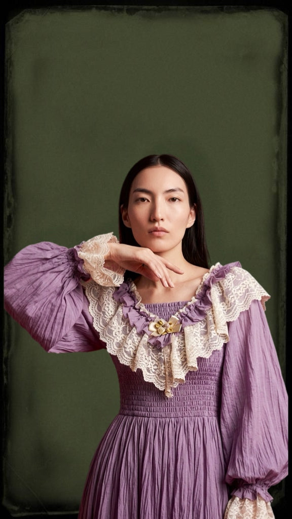 Vintage Style Lantern Sleeve Lolita Dress