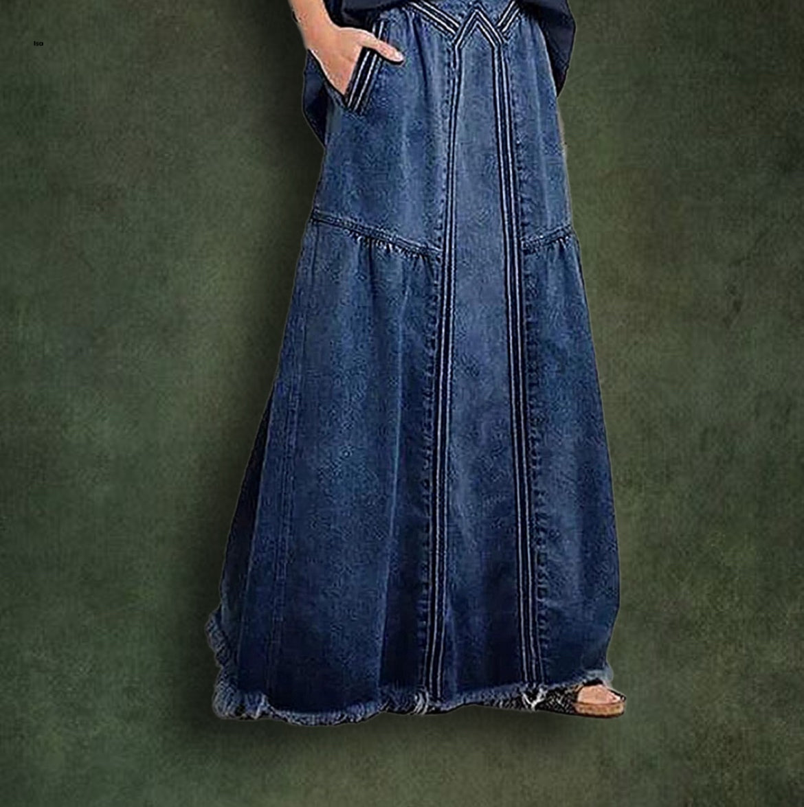 Women’s Long Denim Skirt