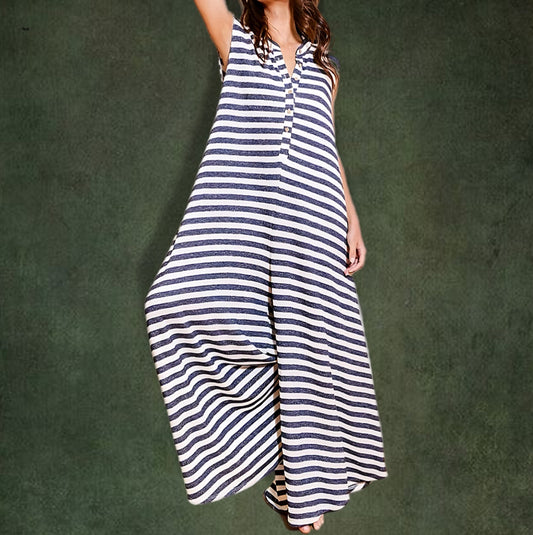 Women’s Striped Jumpsuit