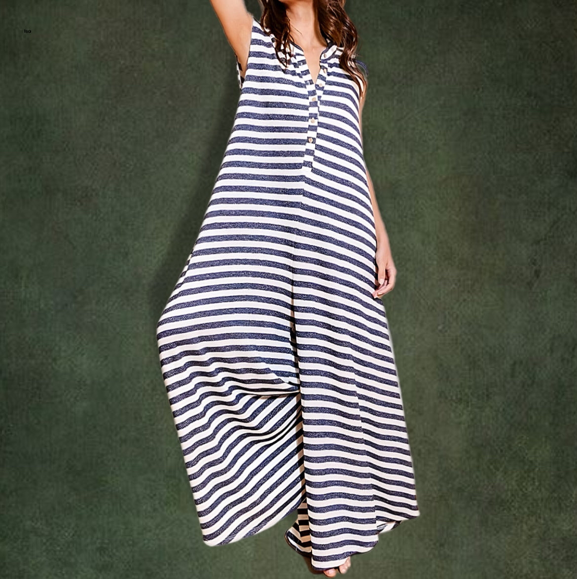 Women’s Striped Jumpsuit