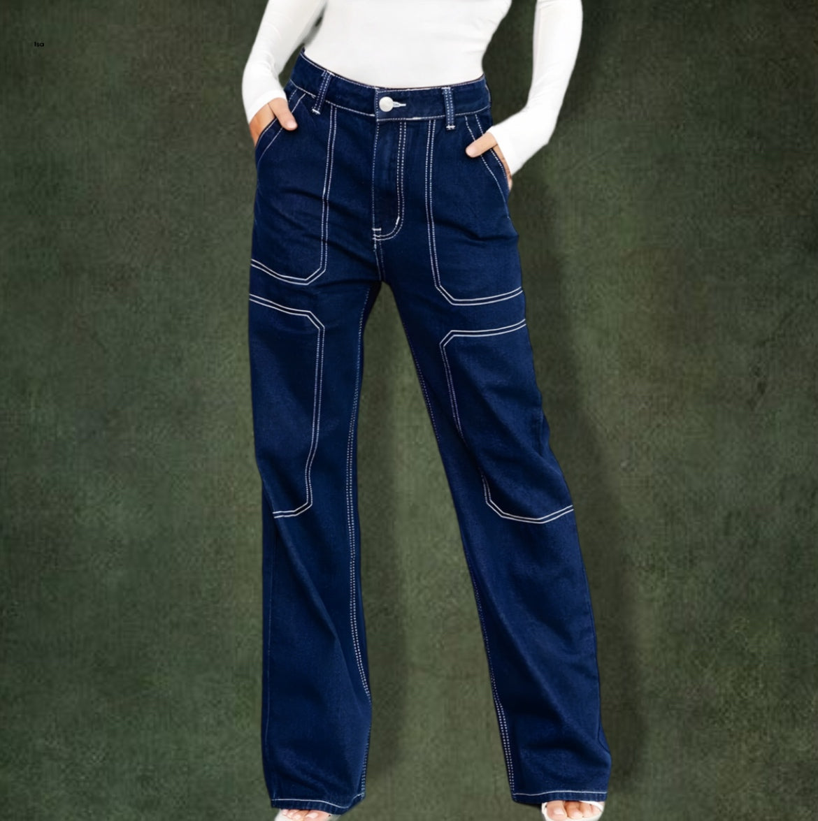 Women’s Denim Cargo Pants