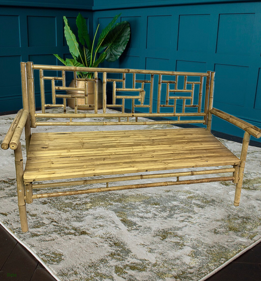 Handcrafted Bamboo Bench