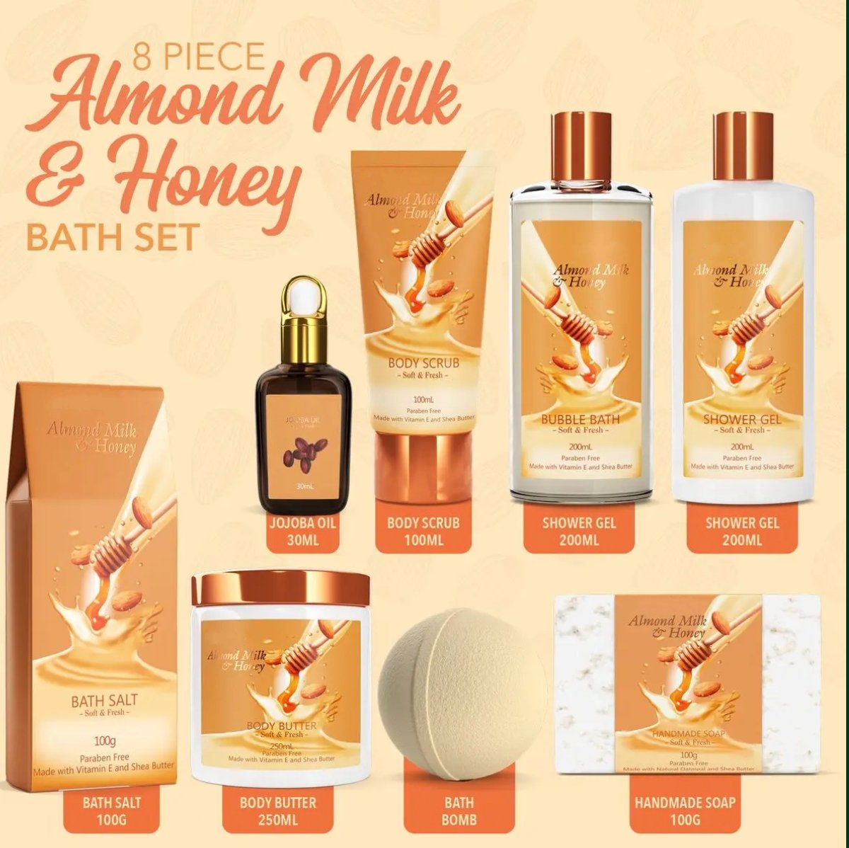 Almond Milk & Honey Bath - Handmade Oatmeal Soap