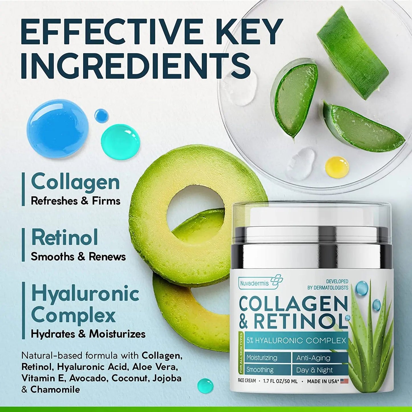 Collagen & Retinol Cream - Anti-Aging Lotion