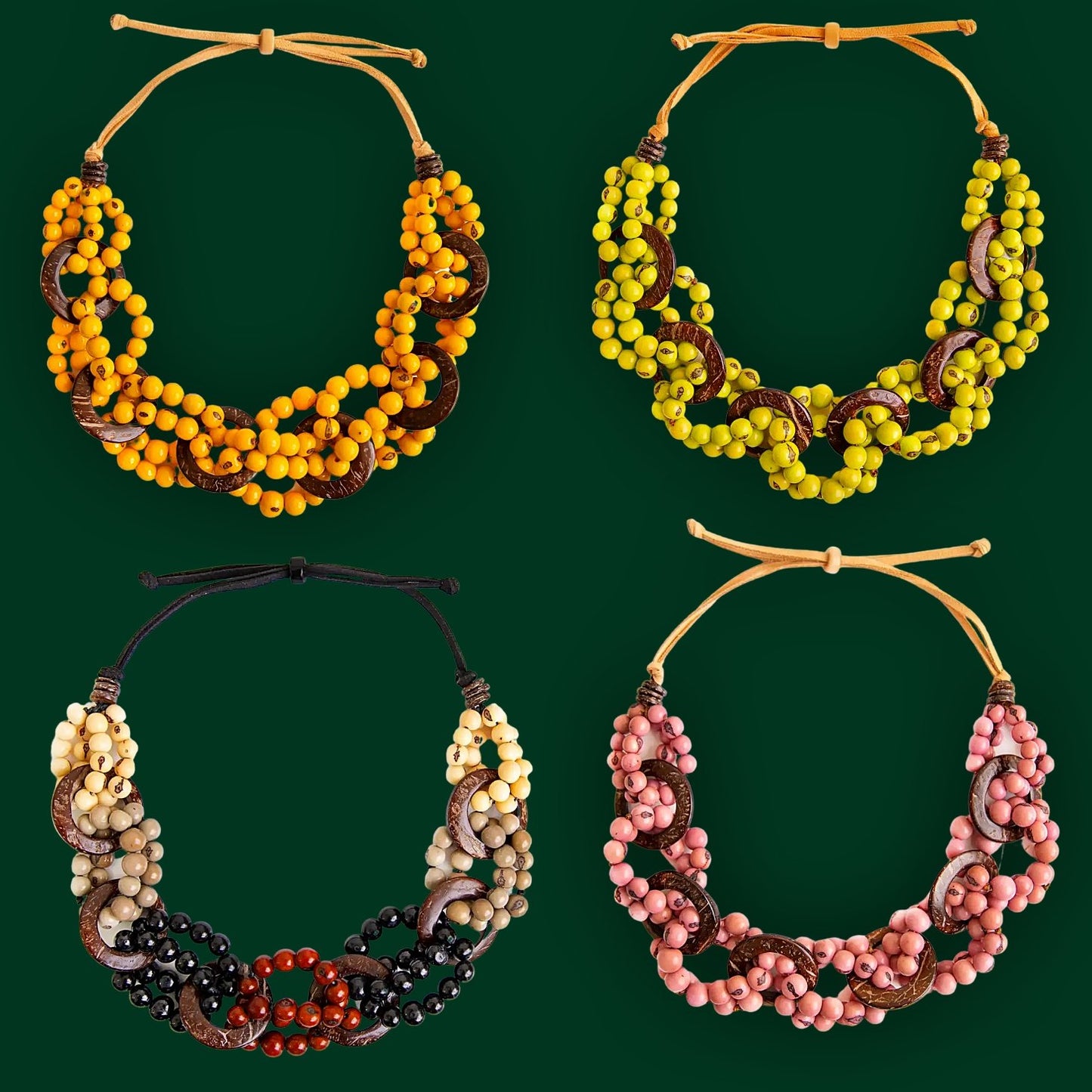 Handmade Statement Necklaces 4 Colors - Sonya's Warehouse