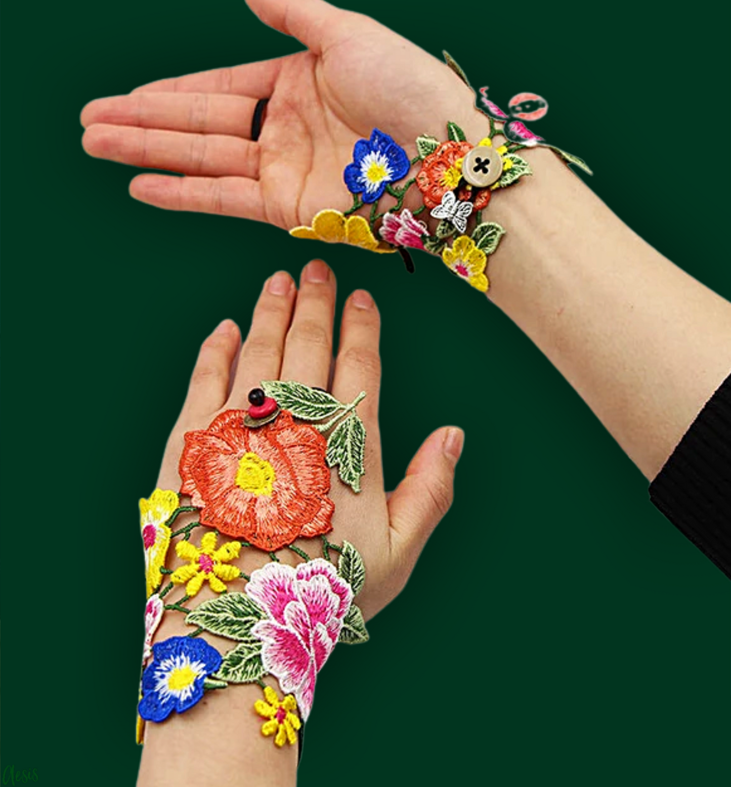 Handmade Embroidered Gloves