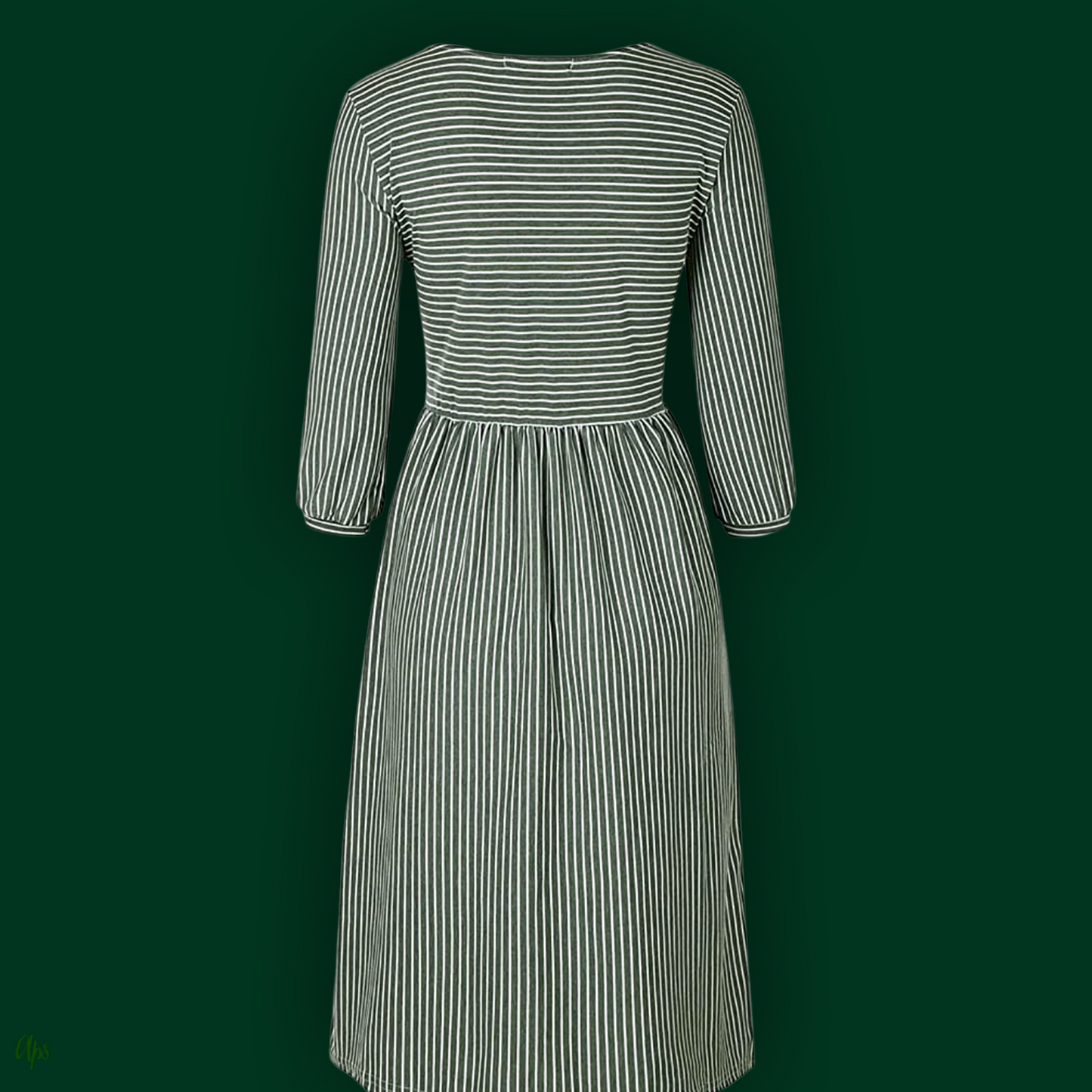 Striped High Waist Dress