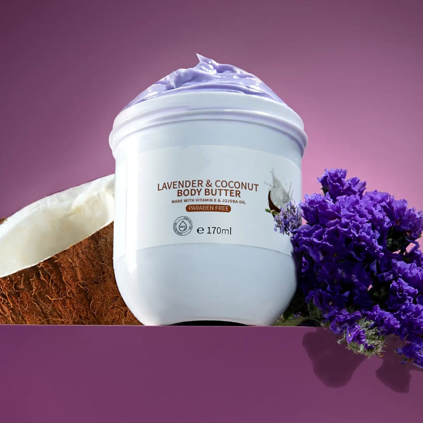 Lavender Coconut Body Butter, Hydrating Moisturizer Creams - Sonya's Warehouse